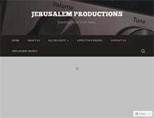 Tablet Screenshot of jerusalemproductions.org.uk